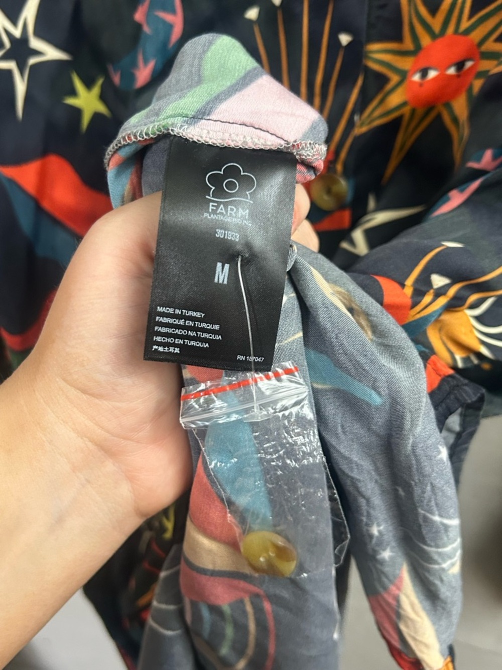 Farm Rio Cerrado Sky Chemise Dress - Picture 4 of 5